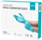 EUROPAPA® Lot de 200 gants jetables en nitrile sans poudre EN455 EN374 - Sans latex - Gants jetables - Tailles S, M, L & XL disponibles (L, Bleu clair)