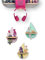 Tolina - Regentropfen-Set Kinderregal - Regal Wand für Hörfiguren wie Tonie - Sicher & Stabil - Kinderzimmer Deko Pastellfarben 3er Set (Rosa-Gelb-Grün)