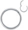 Artskin Anneaux de nez à charnière en titane de grade 23 - 20 g 18 g 16 g - Diamètre 6 mm - 10 mm - Noir/argent/or/or rose/rose, 20 Gauge 7mm, Titane