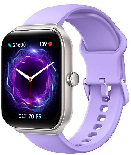 TOOBUR Reloj Inteligente Mujer, Smartwatch Alexa Incorporada 1.95 Pantalla IP68 Sumergible con Llamada, Seguimiento del Frecuencia Cardíaca/Sueño/100 Deportes para Android iOS