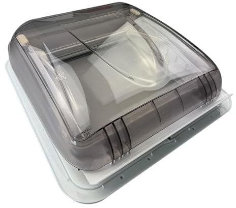 Aerodynamische Extra Vent Wohnmobil Dachluke 40x40cm mit klarer Haube