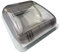 Aerodynamische Extra Vent Wohnmobil Dachluke 40x40cm mit klarer Haube