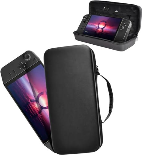 Buziba Custodia rigida per Lenovo Legion Go, per console di gioco portatile, in EVA, protettiva, portatile, da viaggio, per console e accessori, colore: nero