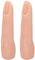 2PCS Silicone Fingers for Nail Practice, Flexible Bendable Nail Finger Practice Model Nail Art Practice Training Display Fake Finger for Nail Art Jewelry Ring Display (Light Color)