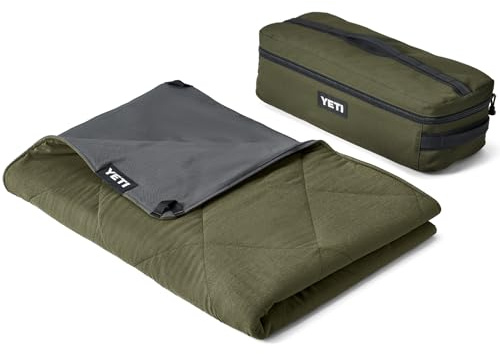 YETI Lowlands Blanket, Multi-Use Blanket with Travel Bag, Olive Green