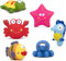 ZWOOS - Juguetes de baño 6PCS Juguetes de Natación del Squirting Juguetes del Flotante Animales Marinos Coloridos para Bebés Baño Piscina Playa (B)