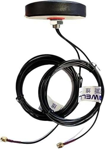 Maswell 4G LTE 2X2 MIMO Puck-Antenne 700–2700 MHz SMA-Stecker 2 dBi für Home-Office-Fahrzeuge Wohnwagen Wohnmobile Wohnmobile Boote, geringer Gewinn, Nicht für Geschwindigkeitswettbewerb