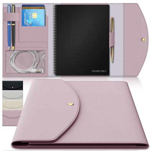 Note Wrap Luxuriöser schlanker Organizer-Einband, kompatibel mit, Journal, Planer, Executive-Größe A5, passend für 6 x 8.8 Inch große Notizbücher, weiches veganes Leder für Core