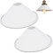 2 pezzi Paralume a forma di cono Paralume Lampadario Soffitto Moderno Industriale in Metallo 22cm Paralume per Lampada per Cucina Soggiorno