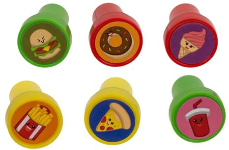 Fast Food Stempel - Motivstempel im 6er-Set