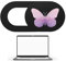 Laptop Camera Cover Slide, Anti-Peeping PC Video Camera Cover – Exquisite Pattern Cell Phone Lens Cover, PC Video Camera Cover Durable for Tablets, Butterfly 2, Se référer au descriptif, Refer to