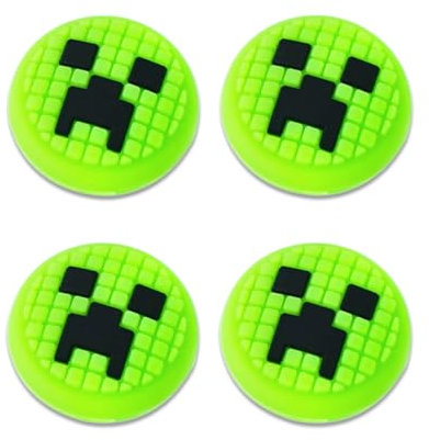 Capuchon Joystick, 4 Pièces Caoutchouc Protection Joystick Bouton Manette, Protection pour Manette Switch/Switch Lite/Switch OLED, Accessoires Mignons, Grip pour Joy-Con (Visage De Fantôme)
