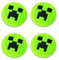 Protector Mando, 4 Piezas Gomas Mando Funda Joystick Botones, Funda para Joystick De Switch/Switch Lite/Switch OLED, Accesorios Adorables con Agarre para El Pulgar (Cara De Fantasma)