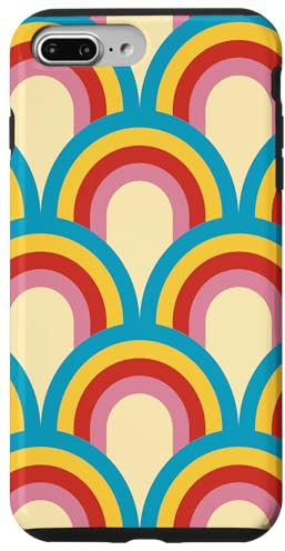 Retro Rainbow Arcs Vibrant Pattern Case for iPhone 7 Plus/8 Plus