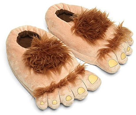 Luxugen Hobbit Chaussons en peluche pour adulte Unisexe