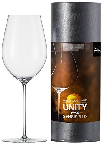 EISCH Unity SensisPlus Rotglas 1er-Set in Geschenkröhre, hochwertiges Kristallglas, elegant und filigran, ideal als Präsent oder Dekoration
