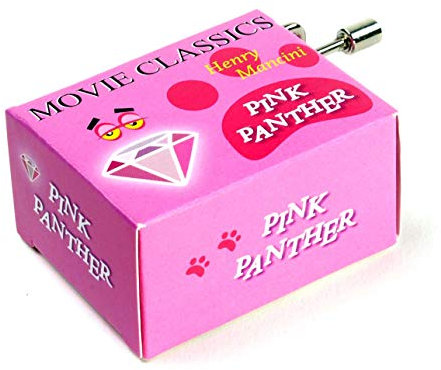 PINK PANTHER Spieluhr ( Kurbelwerk, Mini-Drehorgel )