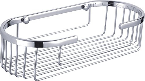 Clasico Stainless Steel Oval Bathroom Shower Basket