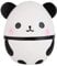 Anboor Squishies Panda-Ei Mini Kawaii Langsam Aufsteigende Squishies Quetsch-Tierspielzeug zur Stressbewältigung Weiches Geschenk Sammlerstück Weiß als Osternest-Füllung