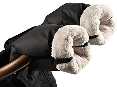 Red Castle by Beaba, Handschuhe/Handschutz für Kinderwagen, Regen-/Schneeschutz, mit Reißverschluss, extra warm, weich, mit Fleece gefüttert, winddicht, wasserdicht, atmungsaktiv, High Protect