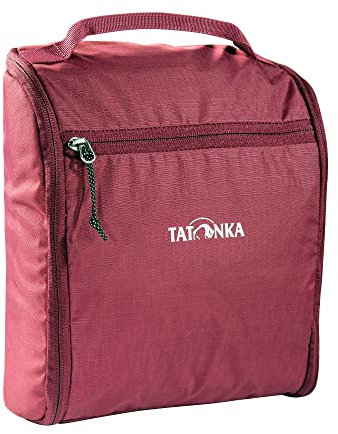 Tatonka Kulturtasche Washbag DLX - Komplett aufziehbare Waschtasche mit Spiegel und Aufhängehaken - 6 Liter - 25 x 23 x 10 cm (Bordeaux red)