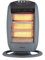 Belaco Halogen electric Heater portable heater with 3 Heat Settings 3 Bar resistant base 1200W 90 Degree Oscillation Compact Carry Handle Safety Tip Over Switch Gray
