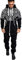 GrenouillèRes Hommes Sexy Long Combinaison Capuche Pyjama Jumpsuit Ensembles Salopette Imprimer Zip Pantalon De Sports Muscle Zipper (2XL, Noir)