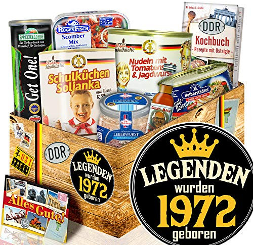 Legenden 1972 - Ossi Produkte - Geschenk Geburtstag Partner - DDR Ostpaket