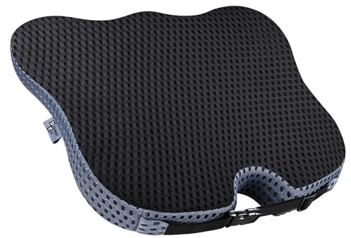 Weiches, dichtes Memory-Foam-Auto-Sitzkissen zum Autofahren – Sitzkissen für Autositzfahrer mit Keil-Design und erhöhtem Rücken für erweiterte Sicht, bietet Komfort für den unteren Rücken und die
