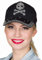 Mottoland - 48740/41/42 Strass Cap - Totenkopf, VIP oder FBI Baseball-Kappe (48742 - Totenkopf)