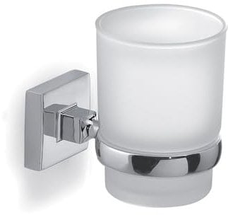 Gedy Olimpo Portacepillos, Acero Inoxidable, Cromo, 6,7x10,2x9,5