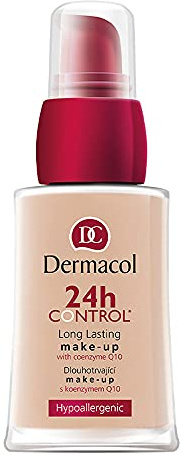 Dermacol - 24H Kontrolle Abdeckende, flüssige Foundation mit Coenzym Q10, für trockene und fettige Haut, langanhaltend und berührungsfest, Nr. 90, 30 ml