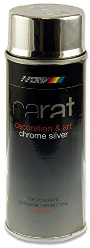 MOTIP Carat Chrom-Effektdose, Sprühfarbe, silberfarben, 400 ml