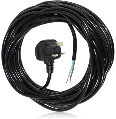 SPARES2GO XL Extra Long Universal 12M Metre Mains Power Cable Lead for Angle Grinder Power Tools (UK Plug)