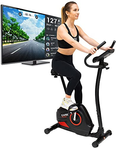 CARE FITNESS – Heimtrainer CV-357-10 Funktionen, 21 Programme – Schwungmasse 7 kg – Magnetische Bremse – eleganter und leistungsstarker Heimtrainer