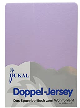 Dukal | Spannbettlaken für Laufgitter Krabbelgitter Laufstall | 75x100 cm | aus hochwertigem DOPPEL-Jersey | 100% Baumwolle | Farbe: Flieder