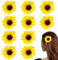 Haarnadeln,Forreen 10 Stück Haarreif Sonnenblume,Sonnenblumen Haarschmuck,Entenschnabel Clip Nette Sunflower Haarspangen Sonnenblumen Haarclip für Dame Mädchen Party Strandurlaub Hochzeit Dekoration