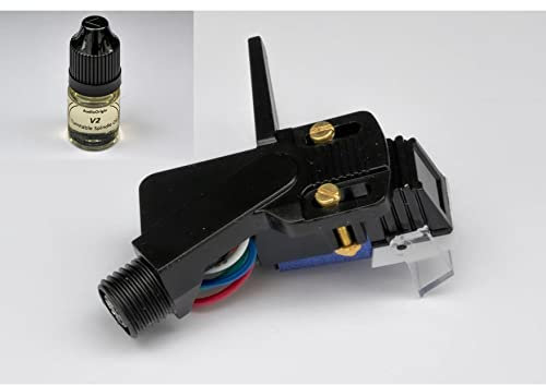 Headshell, Tonabnehmer-Patrone, Stylus, Nadel und V2-Öl-Schmiermittel-Paket für DUAL 280554, 292726, 279606, 280112