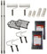 BODENMEISTER Malerset Duo streichen Farbroller Set Wandfarbe Streichset, Teleskopstange, Malerrollen, 16-teilig