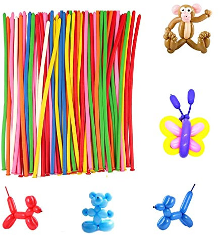 Magici Palloncini,200 Pezzi Lungo Palloncini, Palloncini Modellabili, Lungo DIY Lattice Palloncini, Palloncini Colorati Modellabili, per Feste, Compleano, Matrimonio, Anniversario