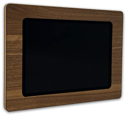 Design Wandhalterung geeignet für iPad Air 4|5 + iPad Pro 11 - hochwertige Tablethalterung - edle Smarthome Holzhalterung - Tablet Halterung aus Nussholz - Handgefertigt in Österreich