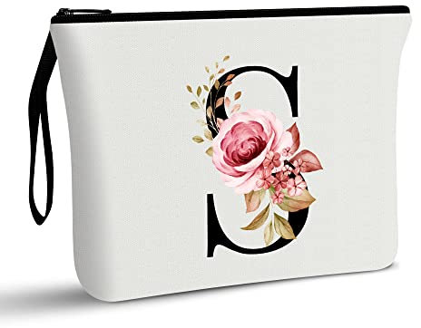 Vavabox A-Z Personalisierte Kosmetiktasche-Geburtstagsgeschenke für Frauen, Mütter, Beste Freundinnen und Brautjungfern (S)