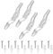 guangyuan 4 Pcs Clear Cord Cleat 3.1in Blind Cord Safety Device Plastic Cord Guides Roller Blind Safety Clip Roller Clear Shade Blind Chain Safety Retainer Clip for Cord