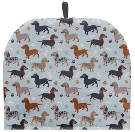 Jeiento Dachshund Insulated Teapot Cozy Dog Paw Print Breakfast Warmer Tea Cozies Covers,Home Decoration,Breakfast Warmer Tea Cozies Decorative Covers
