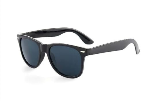 JBINNGROUSE Sonnenbrille für Herren und Damen, Retro-Sonnenbrille, Retro-Trend, einfache Sonnenbrille, Straßenfotografie, Sonnenbrille, Schwarz