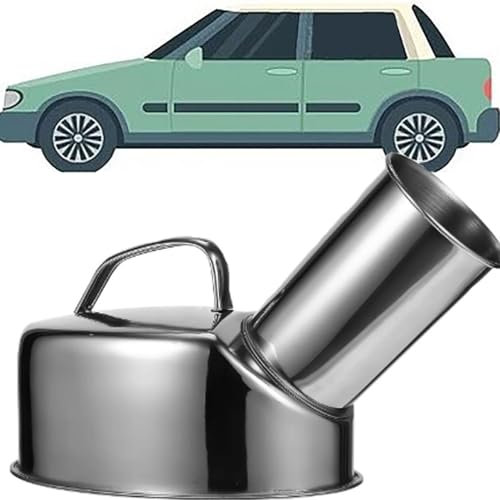 BEOTAY Orinal Hombre con Mango,Acero Inoxidable Colector Urinario,1200Ml Orinal Adulto,Diseño A Prueba De Derrames,Botella Orinar Hombre para Viajes, Personas Mayores E Incontinencia