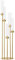 VINCIGANT 5 Arm Candelabra with Acrylic Lampshade Gold Candelabra for Wedding Table Birthday Party Home Decoration 100cm Candle Holder Fit LED Taper Candles