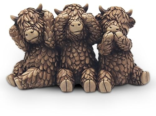 Lesser & Pavey Hughie Hochlandkühe Figuren, Statuen für Heimdekoration, ideales Ornament, Freundschaftsgeschenk für Damen und Herren, schöne Tischdekoration und Wohnzimmer-Accessoires