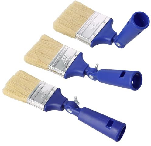 3 Stück Verstellbares Malerpinsel Set, 50mm 60mm 70mm Lackpinsel, Hochwertiger Pinsel Set, Leicht zu Reinigen und Wiederzuverwenden