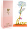 exatta 24K Gold Rose, Frauen Vergoldete Galaxy Rose mit Stand Geschenkbox, Frauen Nikolaus Geschenke für Weihnachten Valentinstag Muttertag